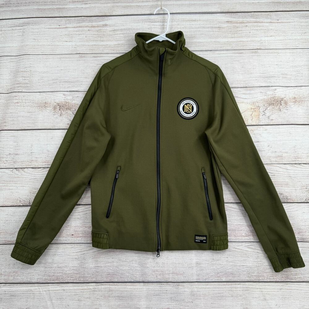 Vintage Y2K Nike FC Football Club Full Zip Track Jacket Mens Medium Green